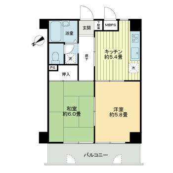明石市二見町東二見(山陽電鉄線東二見駅)のマンション間取 明石市二見町東二見(山陽電鉄線東二見駅)のマンション間取